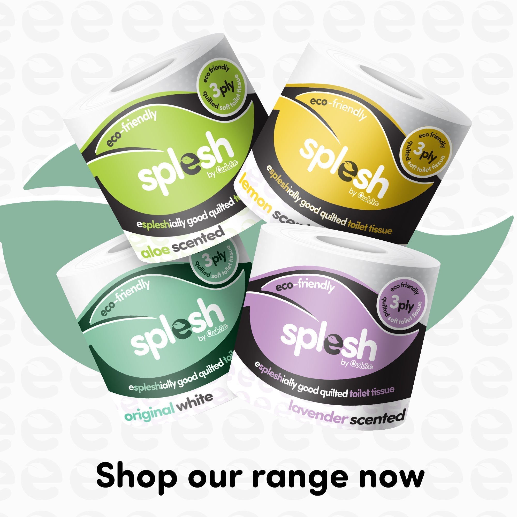 Splesh Toilet Roll, Soft & Quilted Eco-Friendly Lavender, 60 Rolls